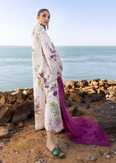 Flow By Crimson '25 | Bloom Bold-D4 A | 3PC Embroidered Lawn Suit